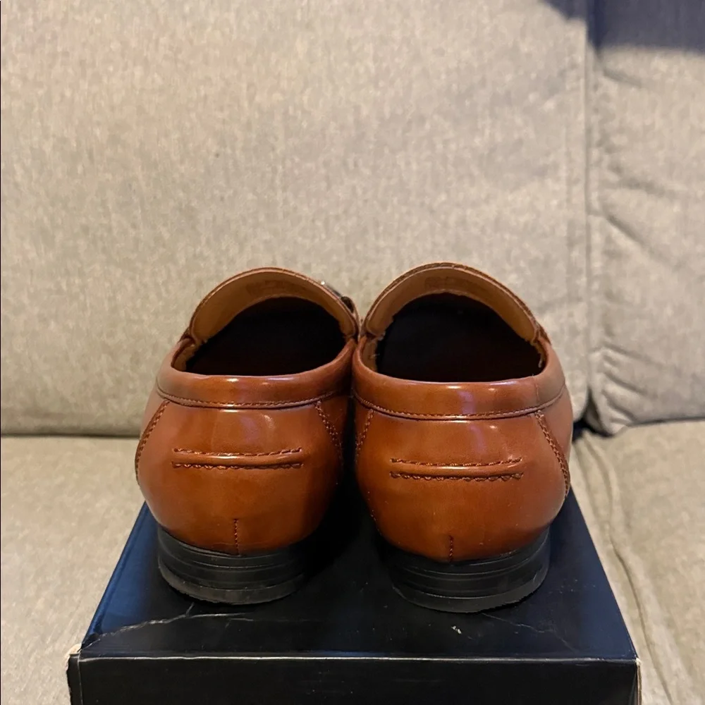 Alfani Men’s Tan Leather Bit Loafers